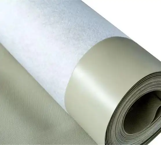 Reinforced PVC waterproof sheet, polyester fleece backed PVC roofing membrane for building waterproofing